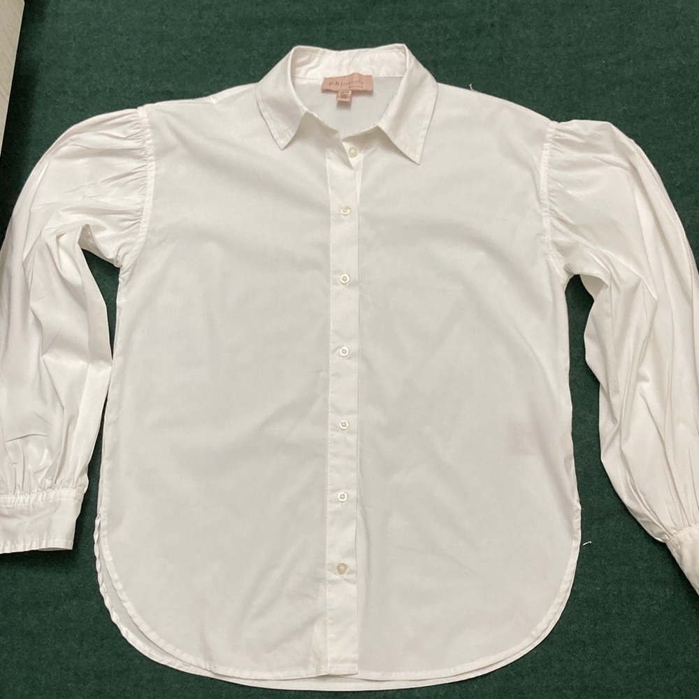 Philosophy White Button Down Shirt
